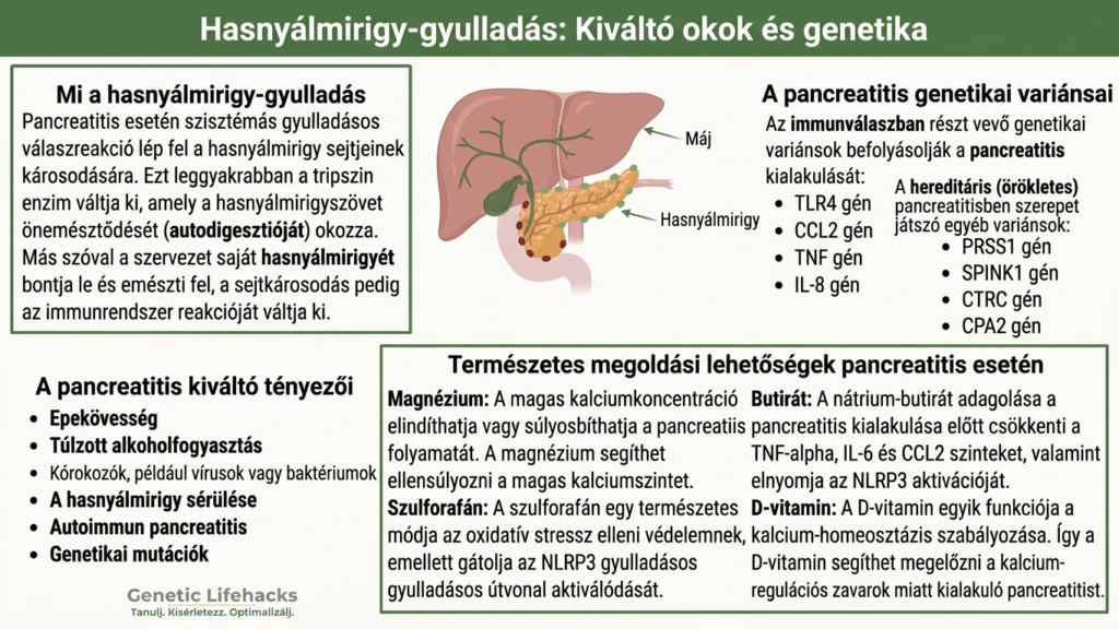 Hasnyálmirigygyulladás oka es genetika