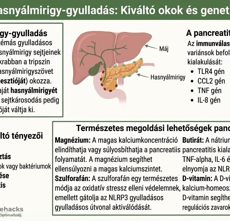 Hasnyálmirigygyulladás oka es genetika
